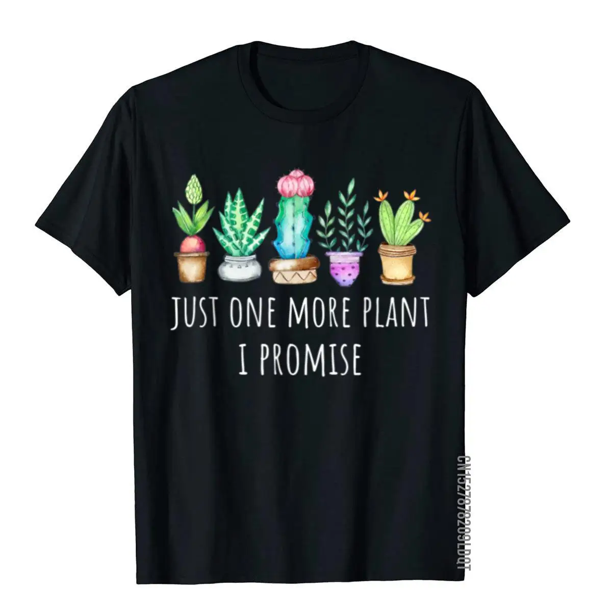 Подарочная футболка с надписью Just One More Plant I заверяю суккулент кактус мужские