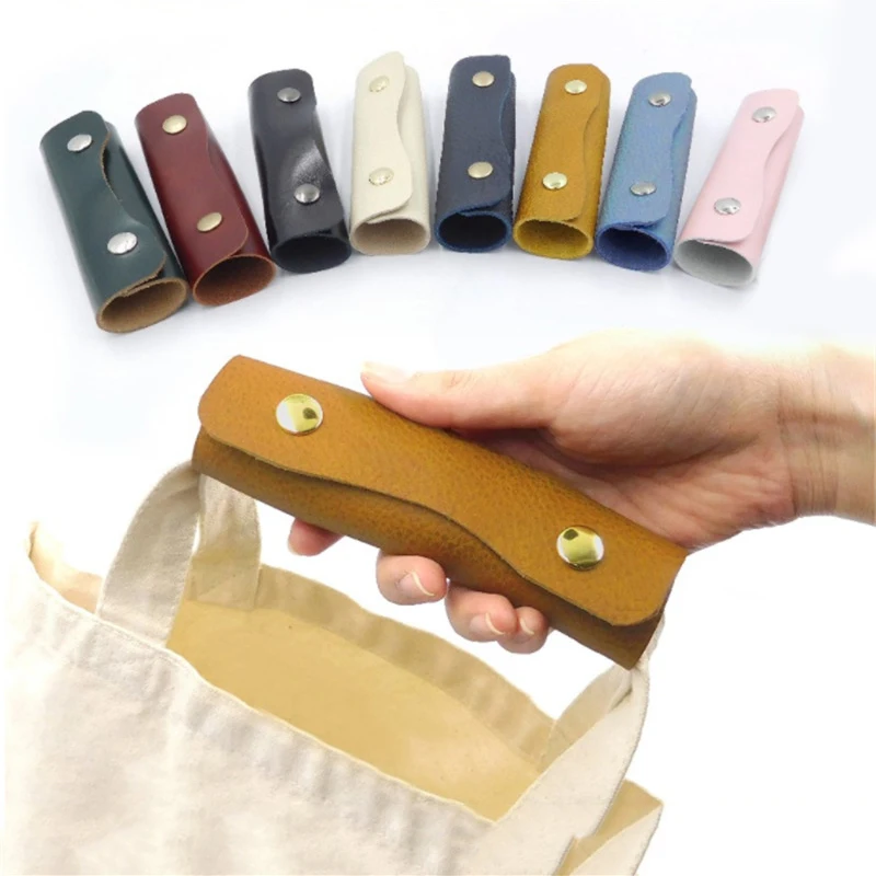 

Detachable Strap Bag Handle Trolley Leather Case Accessories Handle Cover Solid Color Handbag Tote Bag Handle