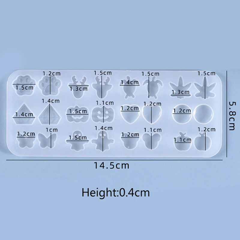 

Pendant Earrings Necklace Jewellery Heart Star Moon Geometric Silicone Mold DIY Mould Resin Craft Tool For Jewelry Making Tools