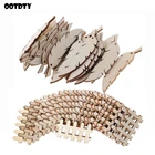 25 шт.компл., вырезанный деревянный крест, забор, перо, украшение, деревянная форма, Свадебный декор, товары для рукоделия