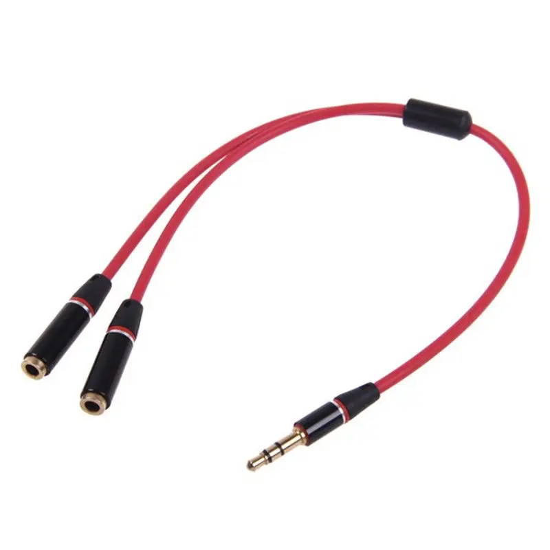 

3.5mm Stereo Headphone o Male To 2 Female Y Splitter Cable Adapter Plug Jack