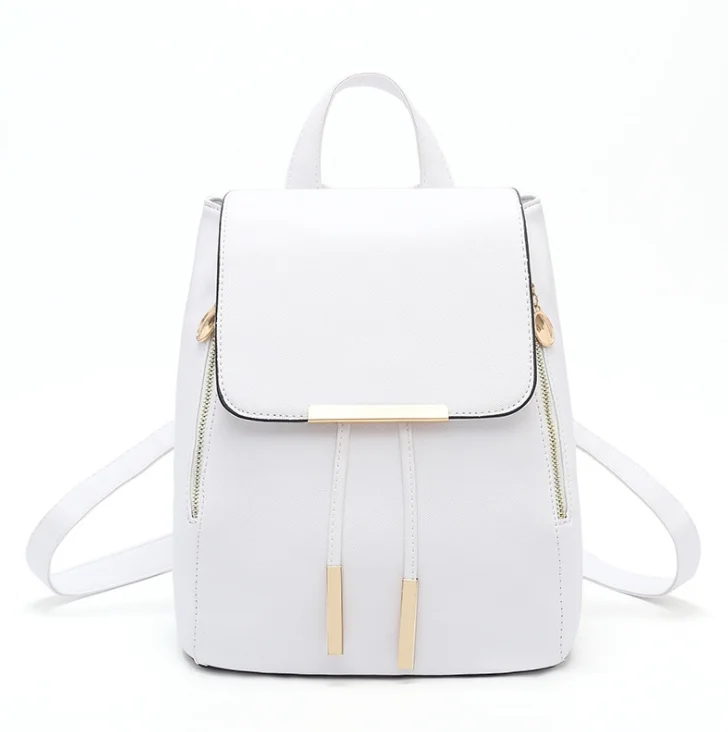 Рюкзак женский из искусственной кожи женские рюкзаки подростковая Школа Mochila Feminina рюкзак Mochilas Mujer - Цвет: White