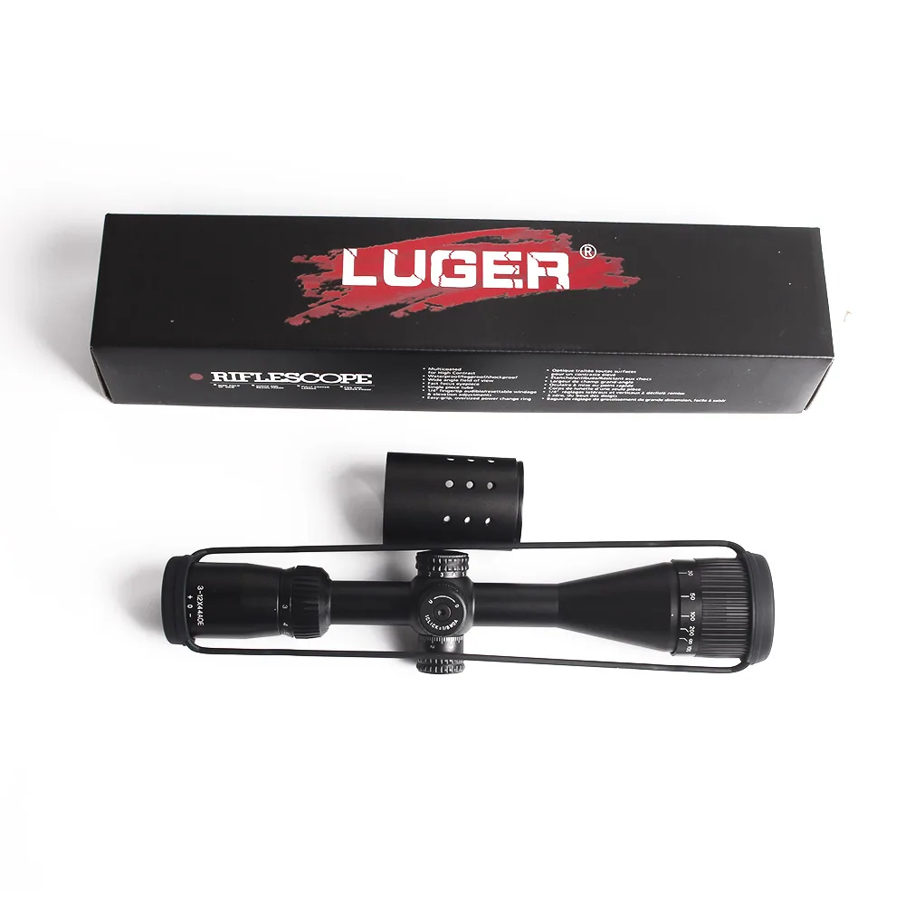 Охотничий прицел LUGER 3 12X44 AOE оптический для снайпера страйкбола пневматического
