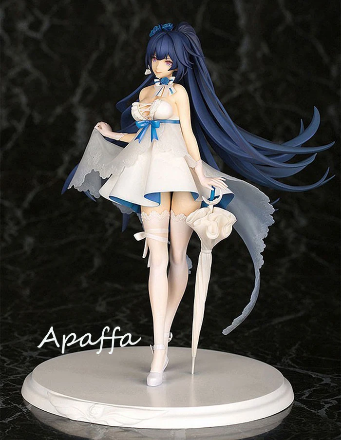 

23cm Anime Figure Toys MmiHoYo Raiden Mei Wedding Dress With Umbrella PVC Action Figure Toys Collection Model Doll Gift