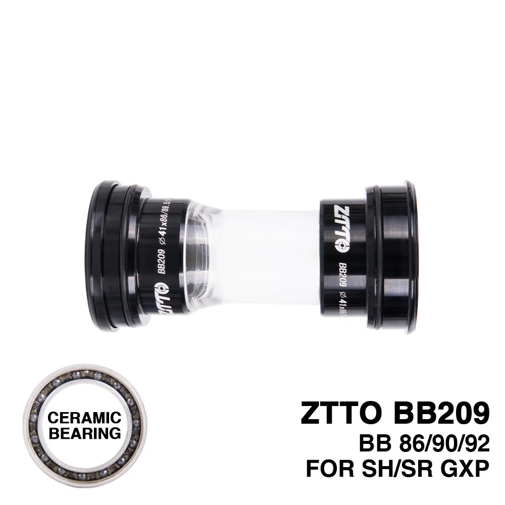 Ceramic Black ZTTO MTB шатуны для шоссейного велосипеда части оси BB GXP 22 мм 24 мм BB209 BB92 BB90 BB86 пресс подходят нижние кронштейны шатуны запчасти - Цвет: Ceramic Black