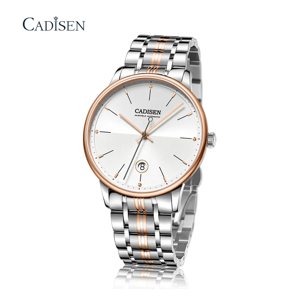 

CADISEN Sapphire Automatic Mechanical Watch Men Japan NH35 Movement Top Brand Luxury Men Watches Waterproof Relogio Masculino