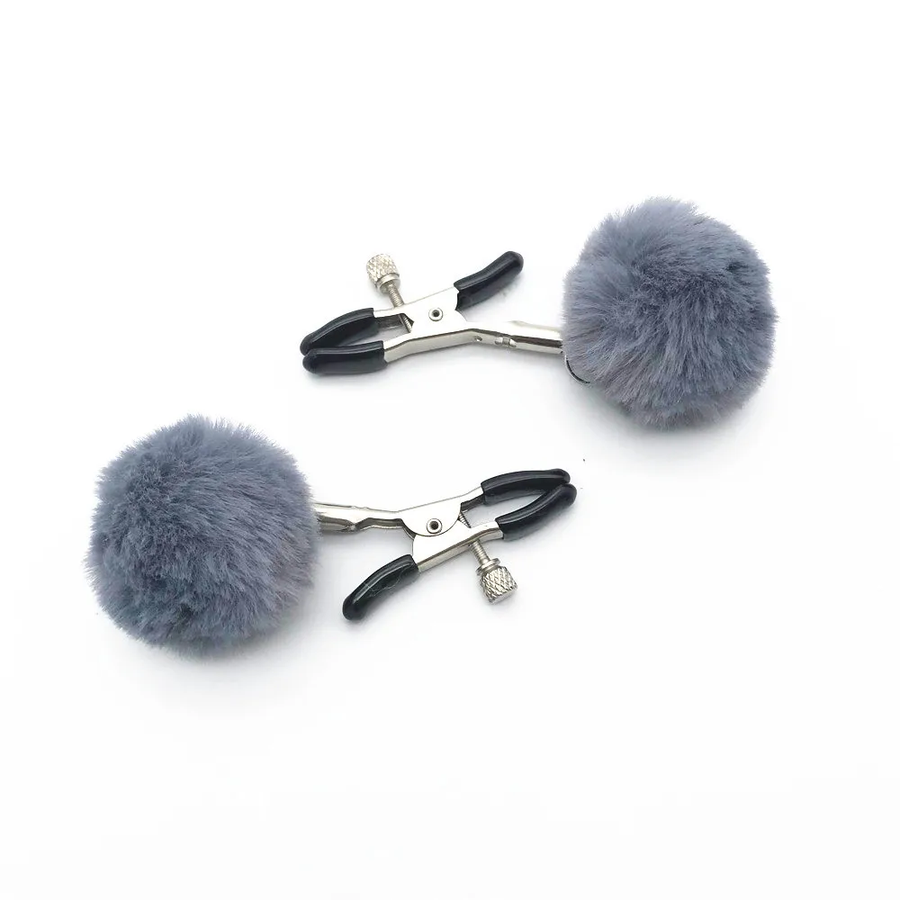 Сексуальные стальные грудные зажимы для сосков клипсы с перьями игрушки