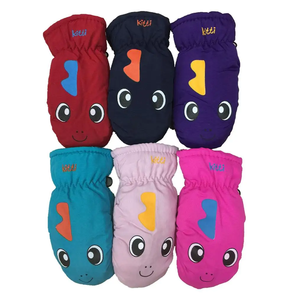 Детские зимние теплые лыжные перчатки для мальчиков и девочек детские