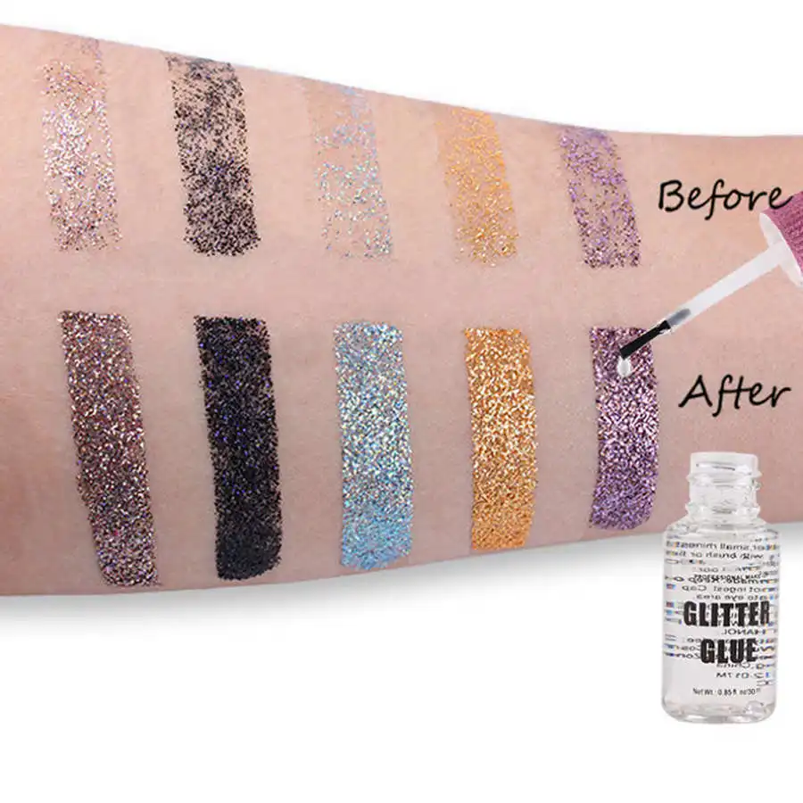 Маникюрный гель для ногтей 25 мл/флакон временная блестящая краска тела блестящий