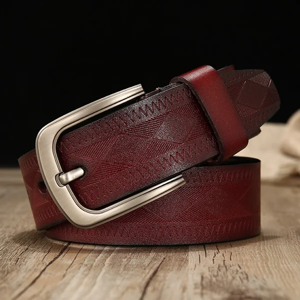 NZ510 brown belt DWTS мужской кожаный ремень, мужской роскошный высококачественный брендовый ремень из натуральной кожи, ремни для мужчин, Воловья кожа, модная пряжка - Цвет: NZ510 brown belt