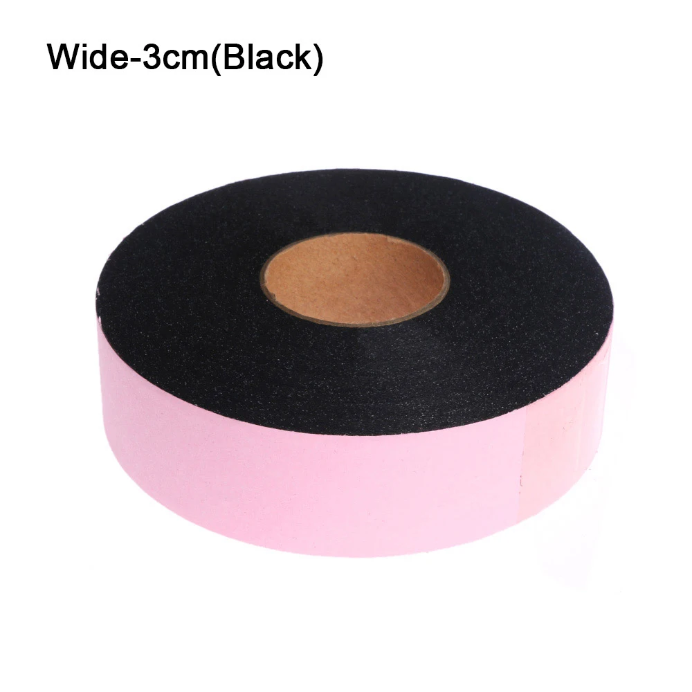black 3cm 1 рулон, 100 метров, железная клейкая лента, двусторонняя клейкая ткань, рулон одежды, для шитья, Подвернутый подол, аксессуары для рукоделия - Цвет: black 3cm