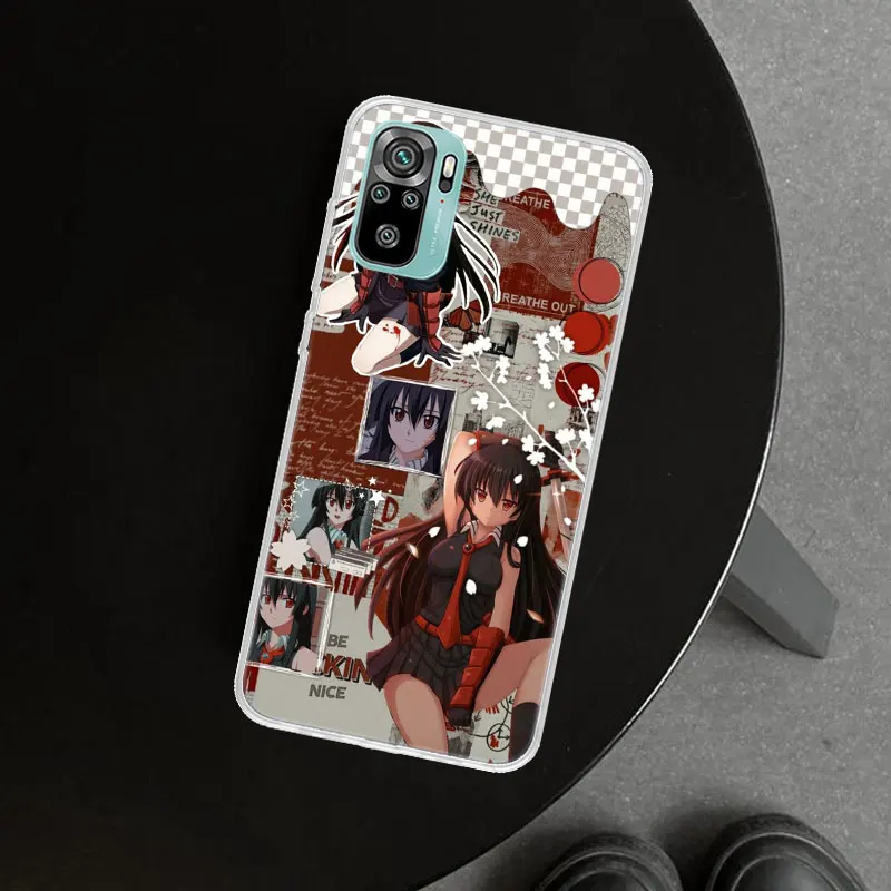 Anime Akame Ga Kill Phone Case Cover For Xiaomi Redmi Note 10S 9S 8T 11T 11 10 9 8 Pro 7 9A 9T 9C 8A 7A 5 Print Coque Capa images - 6