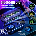 TWS-стереонаушники с поддержкой bluetooth 4000 и сенсорным управлением, 5,0 мАч