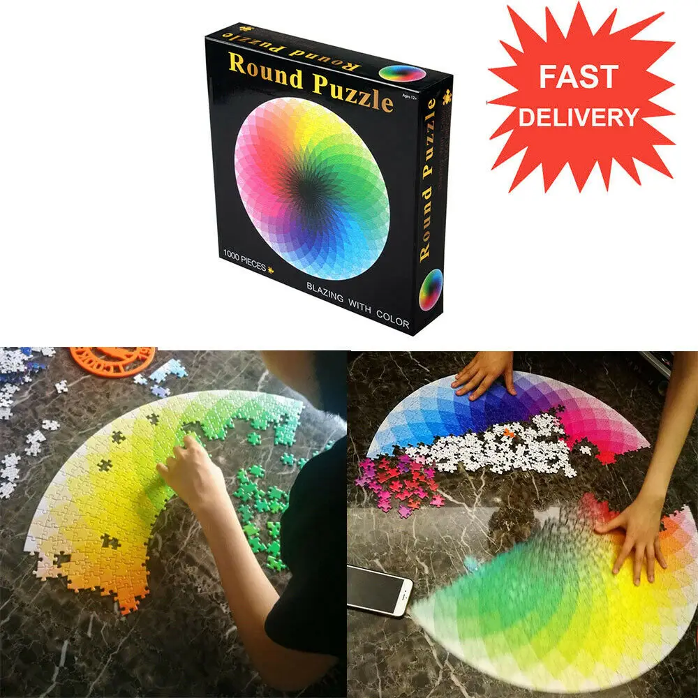 1000 шт./компл. тысяча цветов Радуга Геометрическая фотография головоломка для