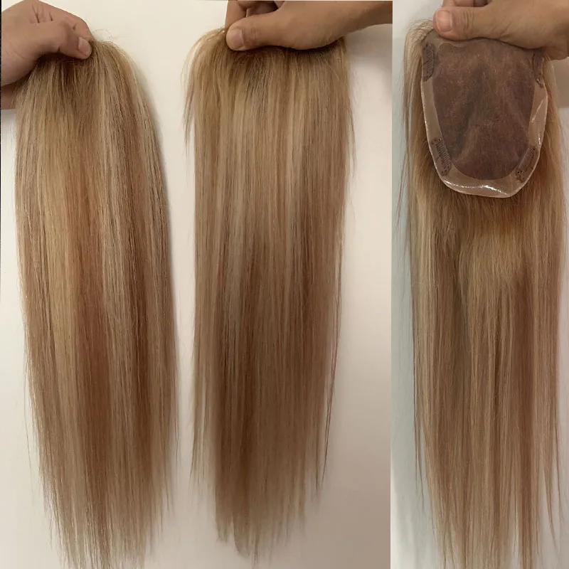 Выделите коричневый и блондинка Цвет Toupee10 20inch прямые подойдет как для