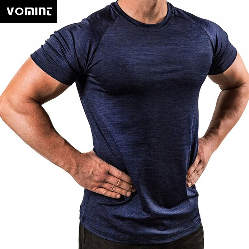 Новая спортивная футболка для бега мужские облегающие быстросохнущие рубашки