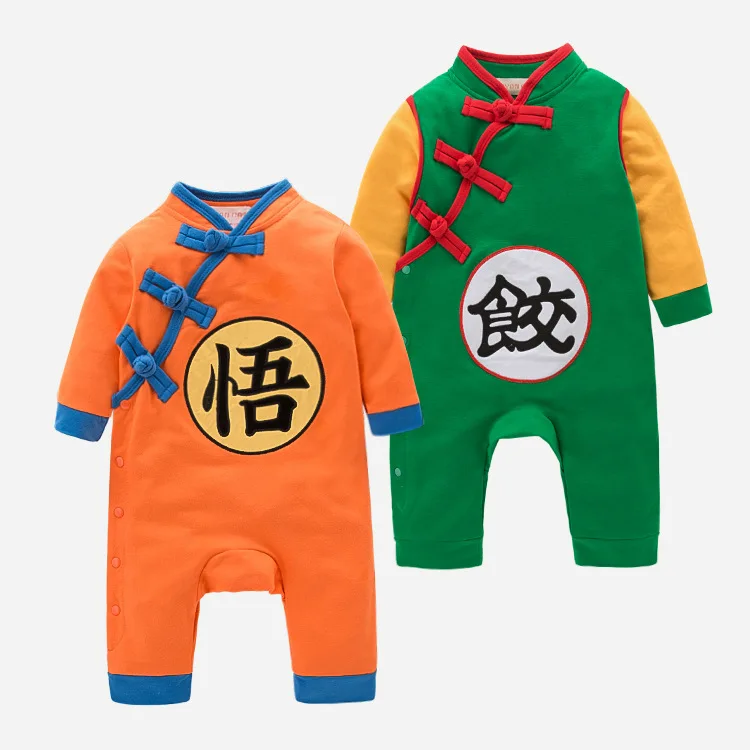 Infant Baby JP Anime Goku Role Play Outfit Boys Girls Birthday Party Dress Up Suit Rompers Newborn Halloween Cosplay Costume