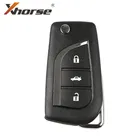 Xhorse VVDI2 для Toyota Тип беспроводной универсальный дистанционный ключ 3 кнопки XNTO00EN беспроводной дистанционный ключ 5 шт.лот