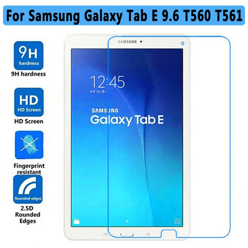 premium tempered glass screen protector for samsung galaxy tab e 9 6 inch sm t560 sm t561 tablet safety protective glass film free global shipping