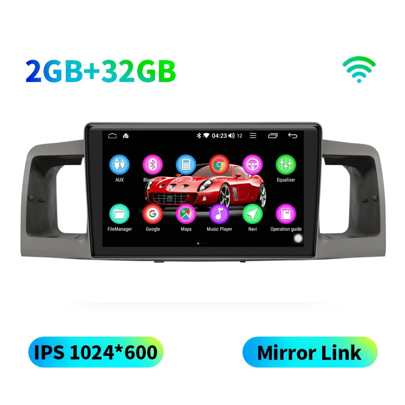 JY-TO159N3 Радуясь HD 9 ''головное устройство Android 8,1 1 din Автомобильный мультимедийный dvd-плеер gps авто радио для TOYOTA Corolla E120 e 120 wifi стерео - Цвет: JY-TO159N3