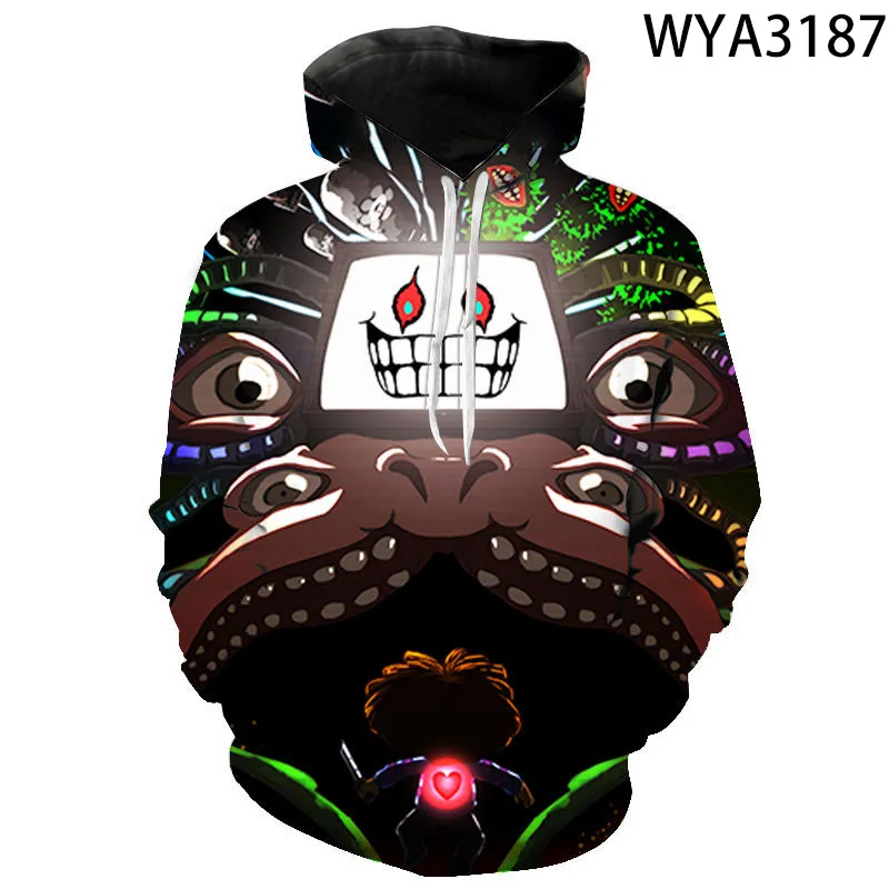 Новые толстовки с рисунком Undertale Sans для мужчин и женщин Детские повседневные