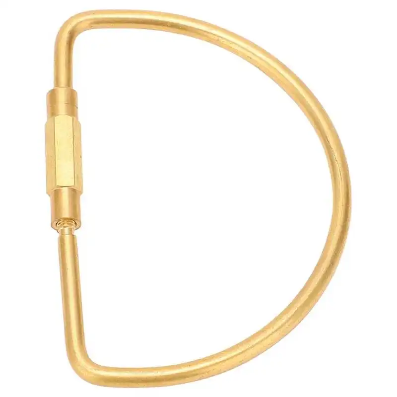 Наружная Пряжка латунный винтовой зажим брелок для ключей кольцо в ретро стиле