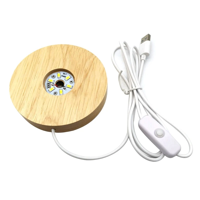 

Деревянная светильник ручной работы, яркие кристаллы, стекло, смола, художественные украшения, база дисплея