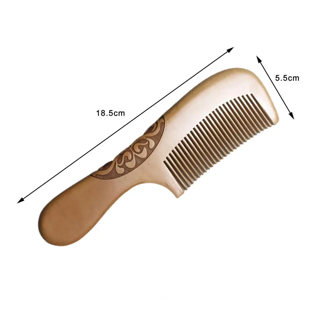 

Fragrance Wooden Health Brush Detangle Comb Wide Tooth Anti Static Natural Sandalwood Home Hair Tools Salon Women Long Waist