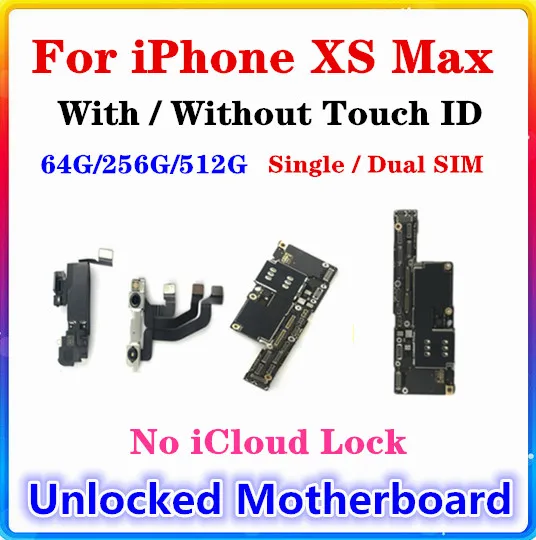 Оригинальная материнская плата для iPhone XS Max с/без распознавания лица