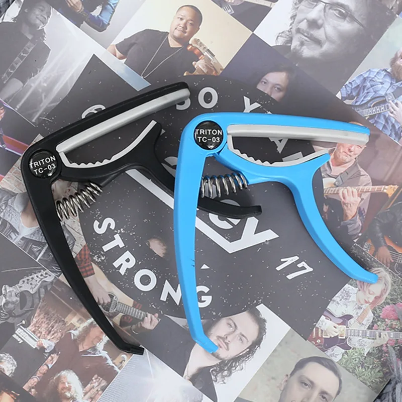 tragbare kunststoff gitarre capo für 6 string akustische klassische elektrische guitarra tuning clamp musical instrument zubehör free global