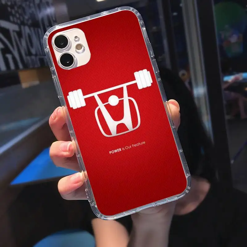 

Car Brand Shell For Phone Case Transparent Case For Iphone 6 6s 7 8 Plus XR X XS 11 12 Pro Max Honda