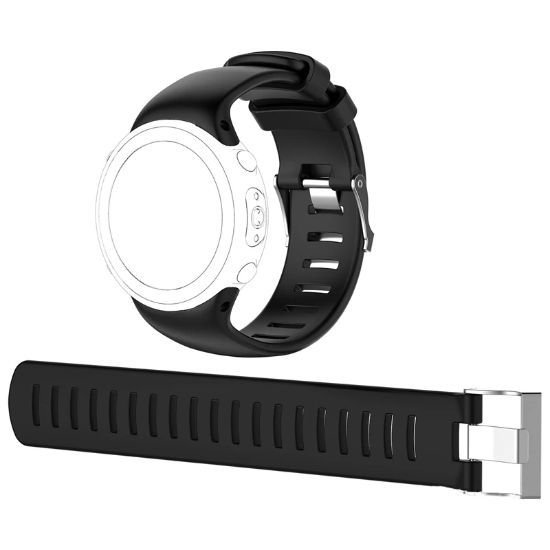 

Silicone Replacement Watch Band Watch Strap Wristband for Suunto D4 D4I Novo Dive Computer Watch