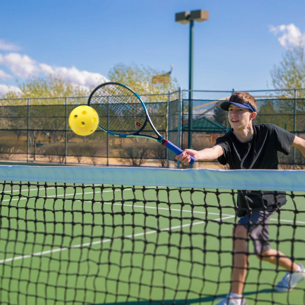 3pcs Durable Plastic Hollow Pickleball Balls with 40 Holes Outdoor Indoor Practice Training High-Strength Pickleballs Supplies - купить по