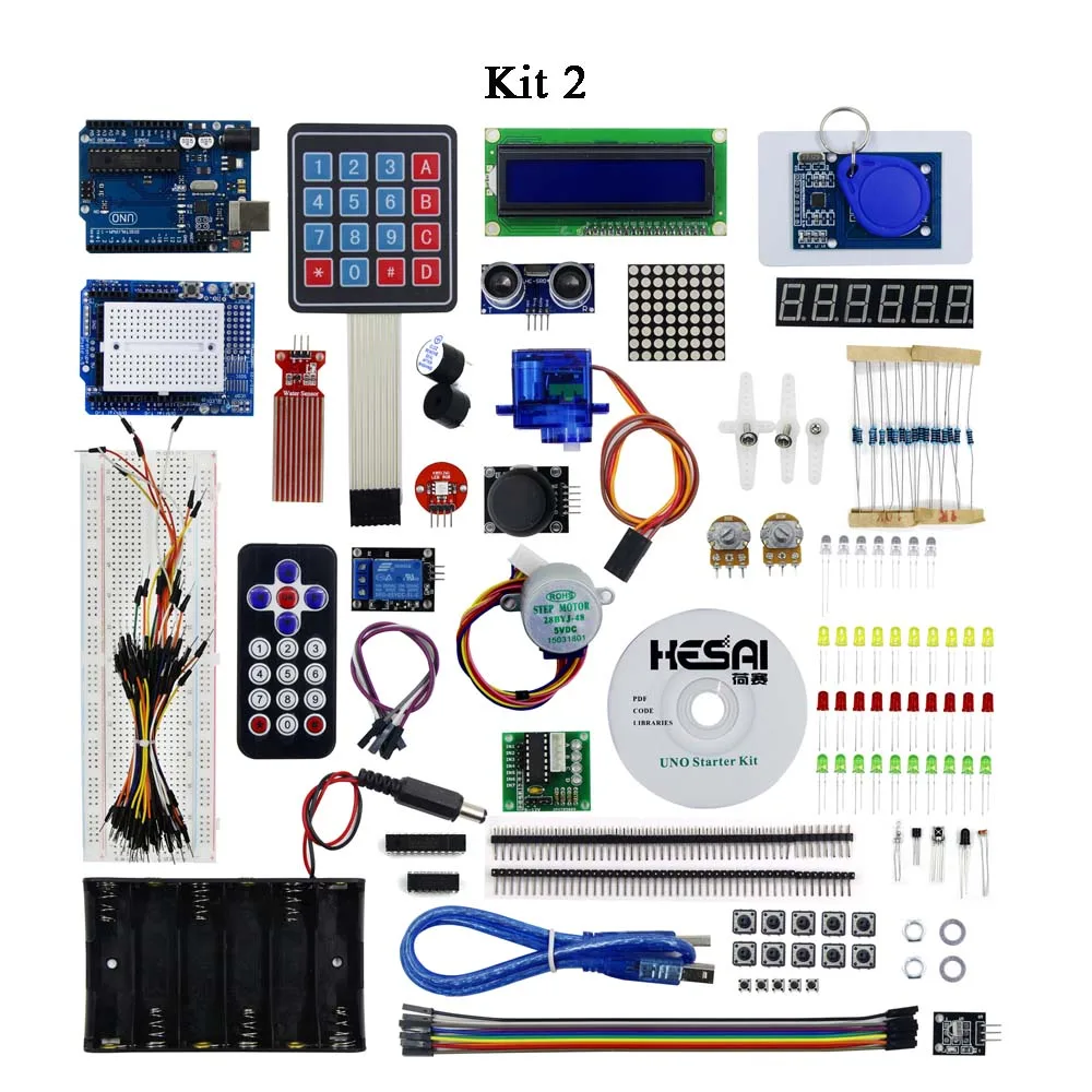 Стартовый набор/Обучающий набор(UNO R3) RFID стартовый набор UNO базовый стартовый Обучающий набор обновленная версия - Цвет: Kit 2