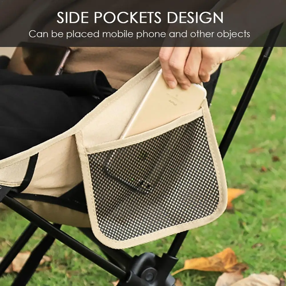 Fiyat Açık Taşınabilir Kamp Sandalyesi Oxford Kumaş Katlama Uzatmak Kamp Koltuk Balıkçılık Barbekü Festivali Piknik Plaj Ultralight Sandalye