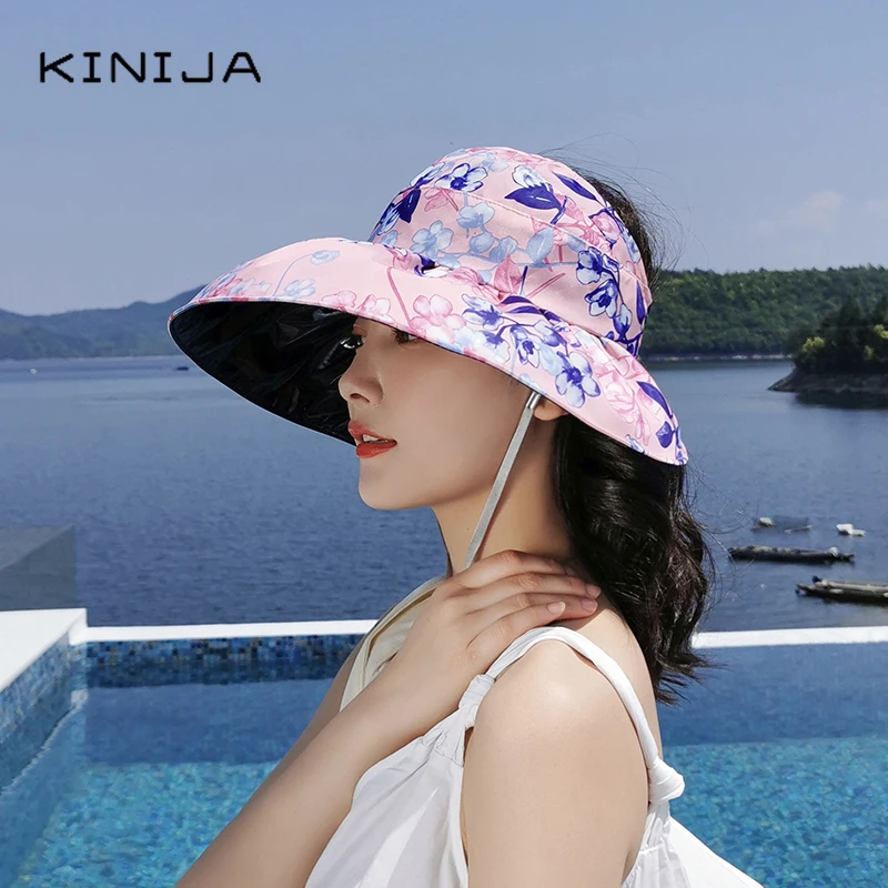 Пустой Топ Складывающийся козырек кепка летняя Солнцезащитная шляпа для женщин