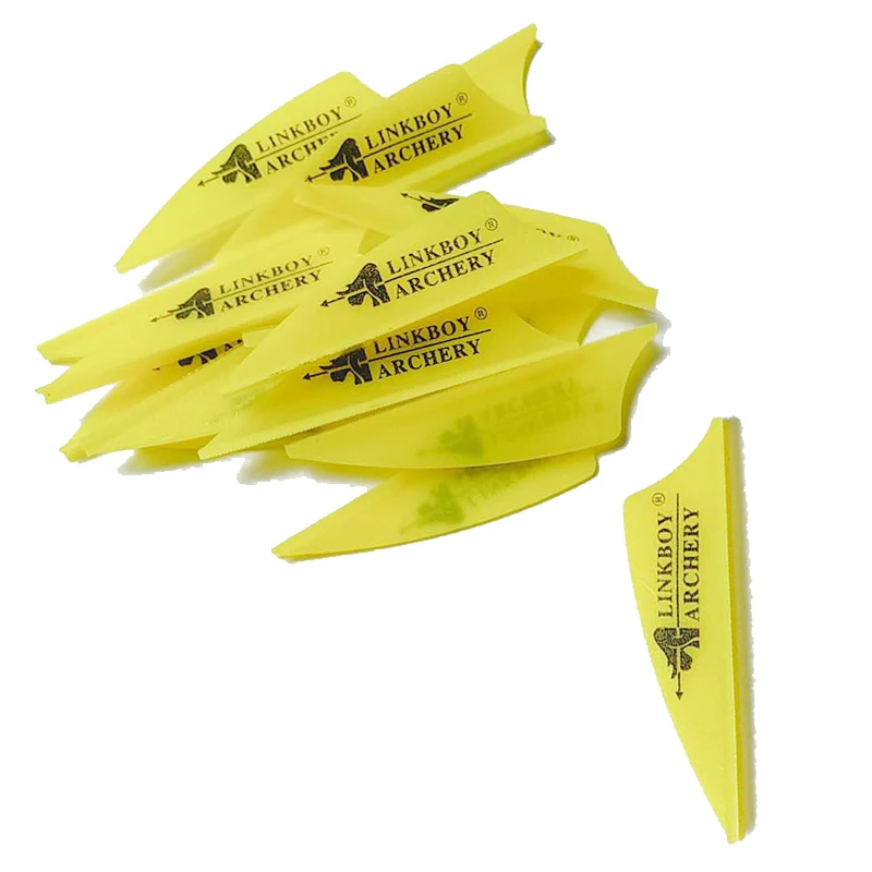 

Linkboy Archery Vane Feather Fletching 1.75" 50pcs/100pcs Plastic Vanes Compound Recurve Bow Accessories Crossbow Hunting