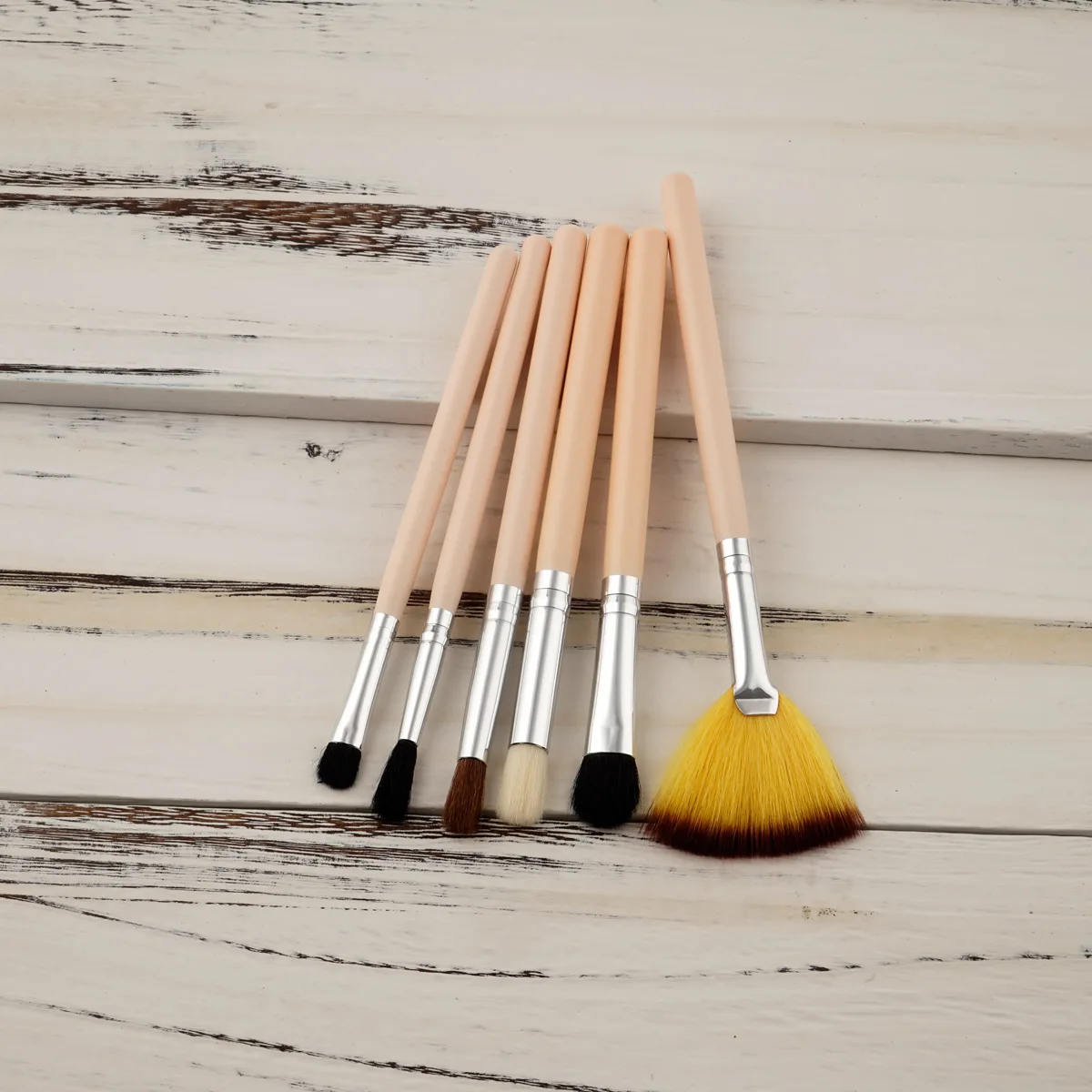 Набор кистей для макияжа 6 шт. высокое качество косметика брови тени век