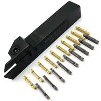 mgehr1010 mgehr1212 mgehr1616 mgehr2020 mgehr2525 external grooving tool holder carbide inserts lathe turning parting tool set