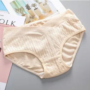 Трусы для беременных, хлопковые, с заниженной талией, для беременных