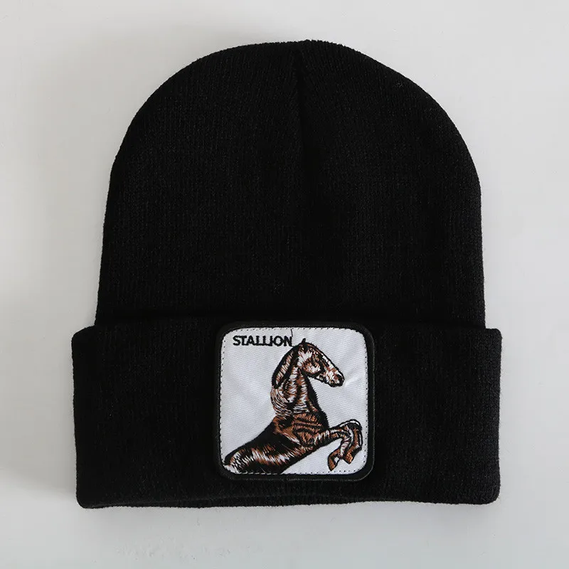 Вышивка шапочка с животными Кепка в стиле унисекс для женщин и мужчин эластичная