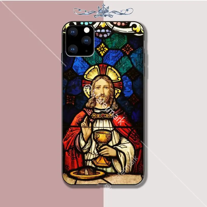 

Maiya Jesus Stained Glass Window Luxury Phone Case Coque For Iphone 5s Se 6 6s 7 8 Plus X Xs Max Xr 11 Pro Max Cases Fundas