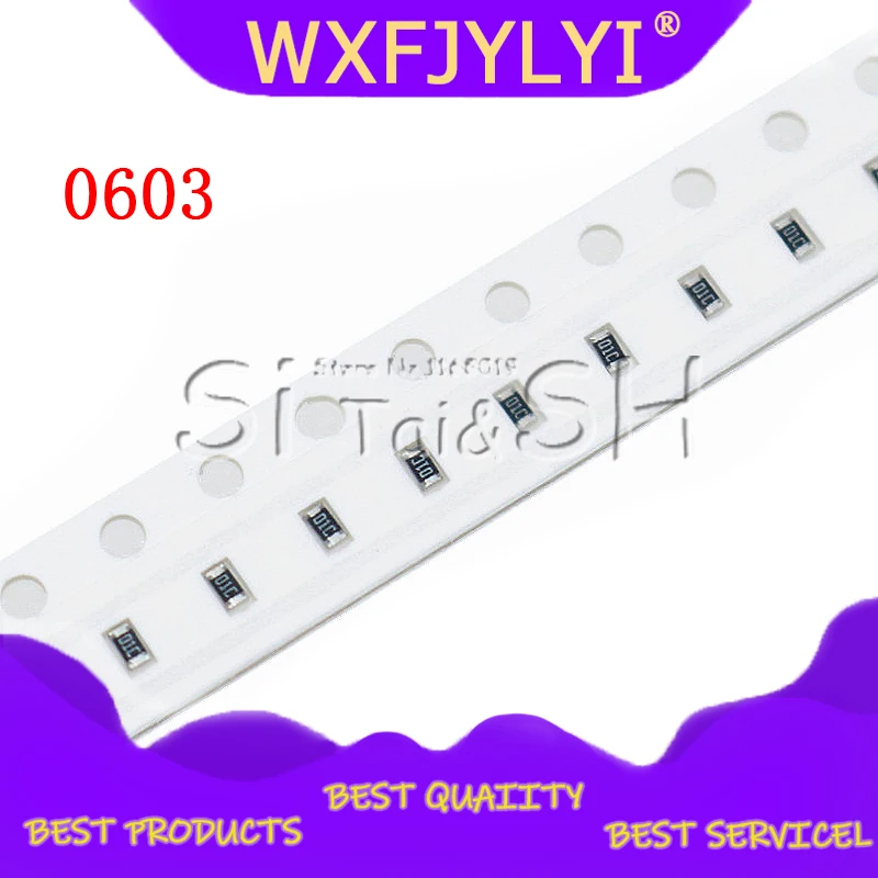 

100 шт. 0603 SMD 1/8 Вт чип резисторы 0 Ом ~ 10 м 0R 1 к 4,7 к 4K7 10 к 100 к 1 10 100 220 330 Ом 0R 1R 10R 100R 220R 330R