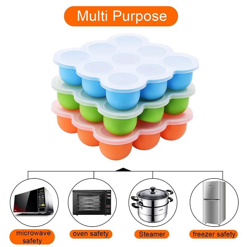 Силиконовые лотки для морозильной камеры контейнер хранения детского питания 9