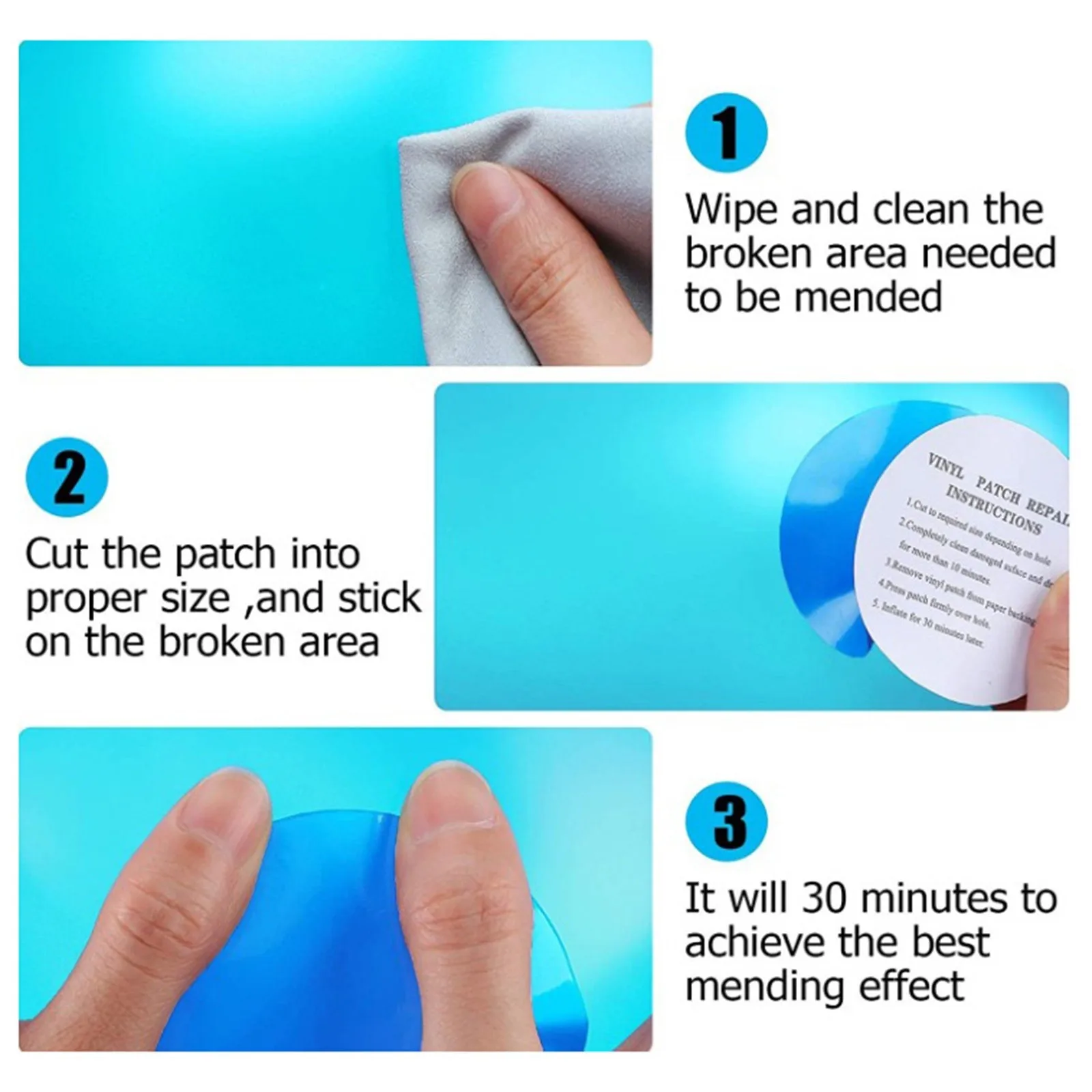 

IN STOCK Durable Swimming Spa Pool Leak Patch Convenient Firm Adhesive Patch For Swimming Pool Leak Patch 20PCS