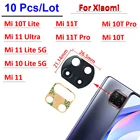 10 шт., запасные стеклянные линзы для камеры Xiaomi Mi 10T Lite 5G Mi 11 Ultra  Mi 11T Pro на клейкой основе