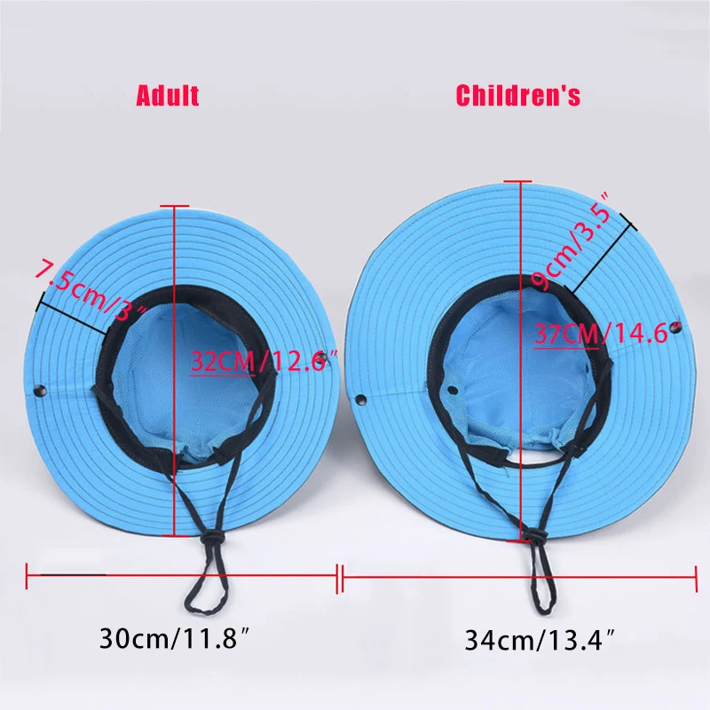 

Outdoor Fisherman Hats for Women Summer Casual Bucket Hat Wide Brim Hit Color Men's Cap Anti-Uv Sunhats Parent-Child Style