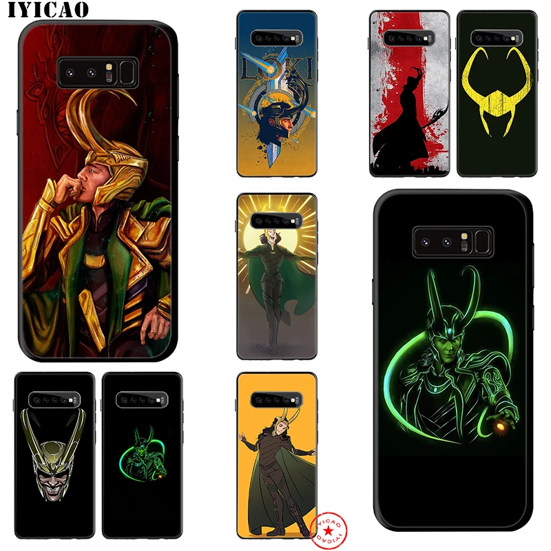 Мягкий чехол IYICAO Marvel Loki для samsung Galaxy S10e S10 S9 S8 Note 8 9 10 Plus S6 S7 Edge TPU |