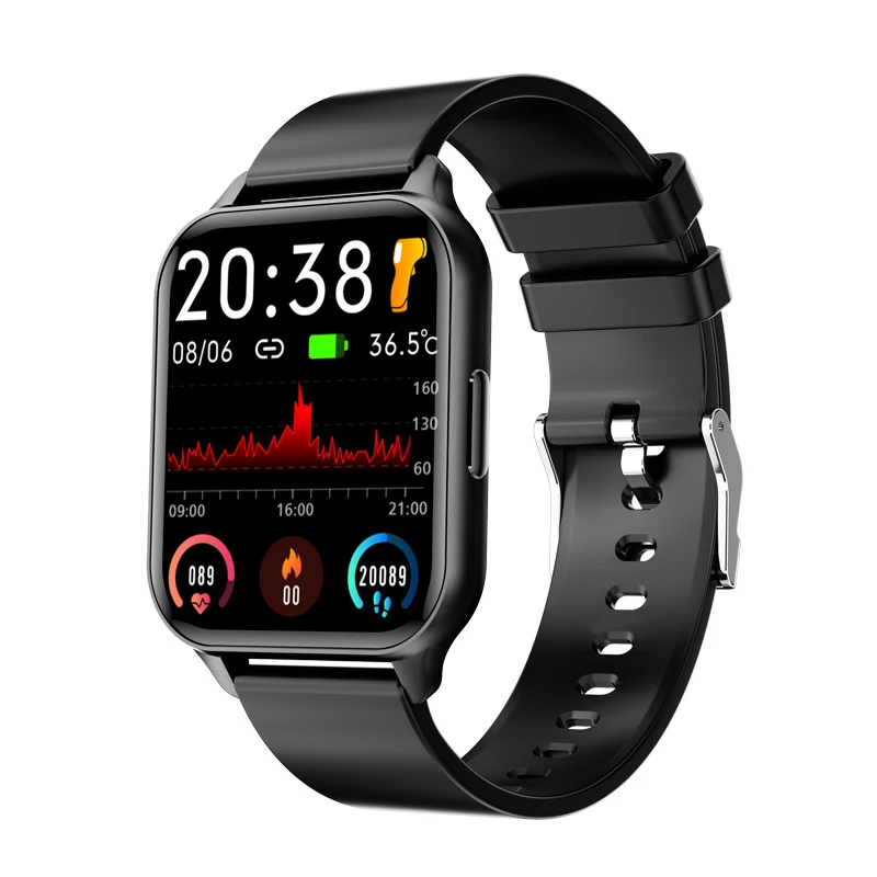 

2021 New Smart Watch 1.7 Inch Full Screen Touch IP68 Smartwatches Heart Rate Blood Pressure Oxygen Monitor 24 Sports Modes