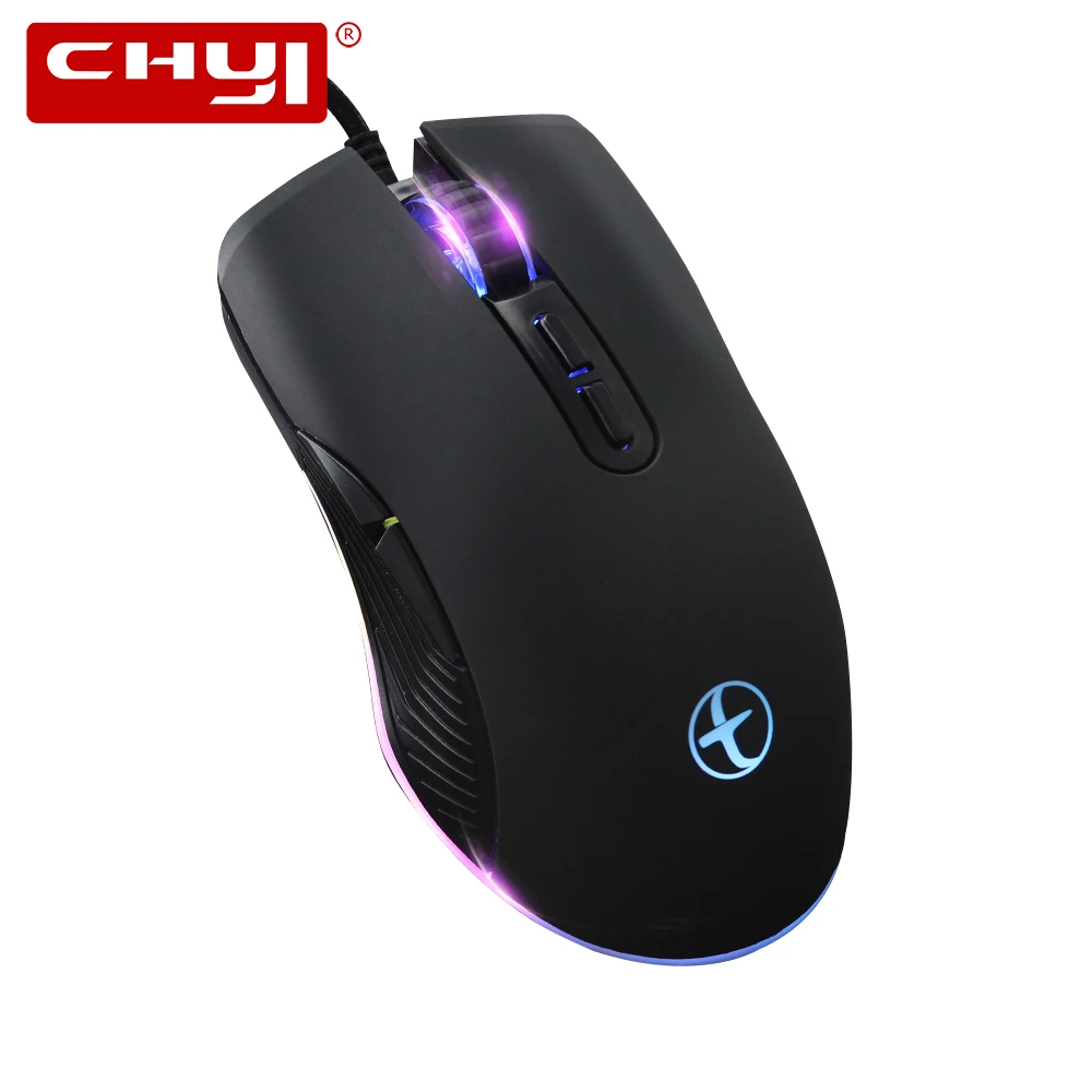 

CHYI Проводная компьютерная игровая мышь type-C оптическая мышь 7 кнопок 3200 dpi игровая мышь с светодиодный подсветкой для геймеров ПК ноутбука ра...